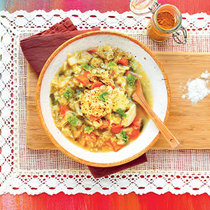 soupe au chou capuccino de curcuma ballad et vous