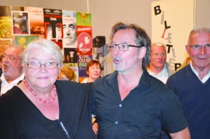 Christophe Alévêque et Mme le maire d’Hauteville 