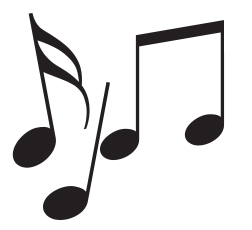 notes de musique ballad et vous