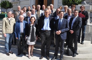 Conférence de presse-collectif des maires de Savoie qui refusent la réforme des rythmes scolaires