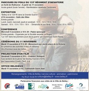 Programme de la Commémoration du centenaire ballad et vous