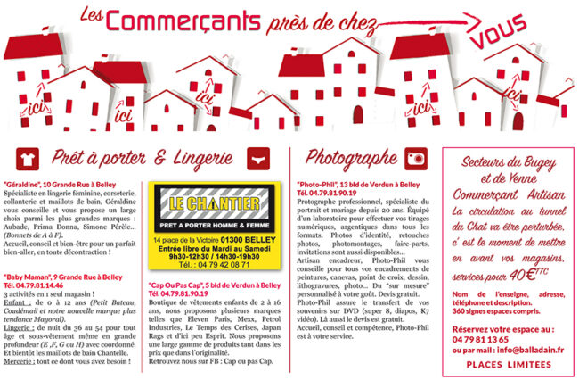 Les commerçants près de chez vous ballad et vous