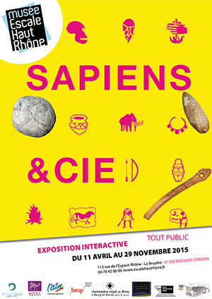 Exposition Sapiens & Cie Musée Escale Haut Rhône Affiche ballad et vous