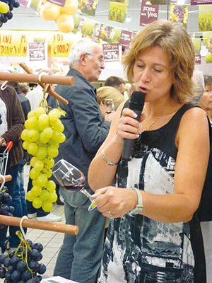 Chrystelle Carrara Foire au vins Carrefour Market ballad et vous