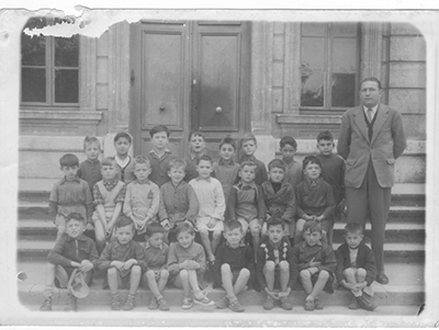Ecole primaire du promenoir 1955, instituteur Mr Berhet.