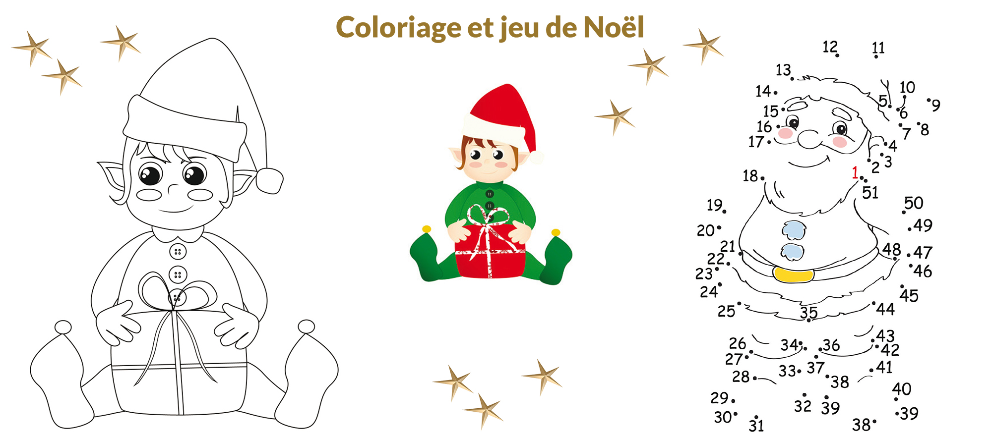 Coloriage et jeu de Noël - Ballad et vous