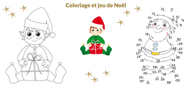 Coloriage et jeu de Noël ballad et vous