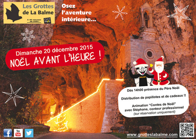 Les Grottes de la Balme Illustration Ballad’Ain Noël avant l’heure déc 2015 ballad et vous