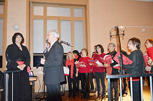 La chorale Chorus avec le Maire
