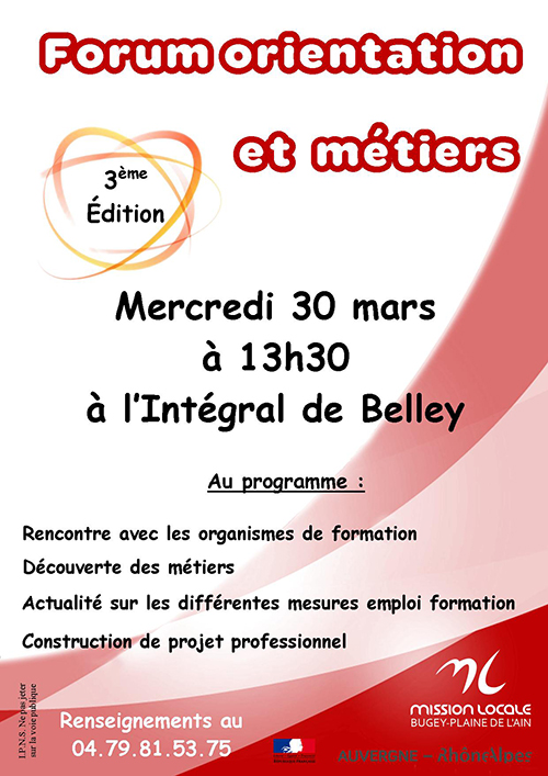 Affiche A4 orientation et métiers 2016 ballad et vous