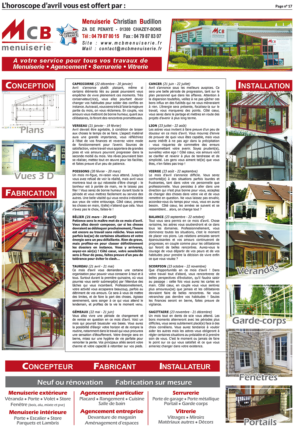 Page Horocope avril 2016