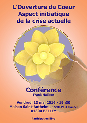 Belley Affiche conférence de Frank Halison
