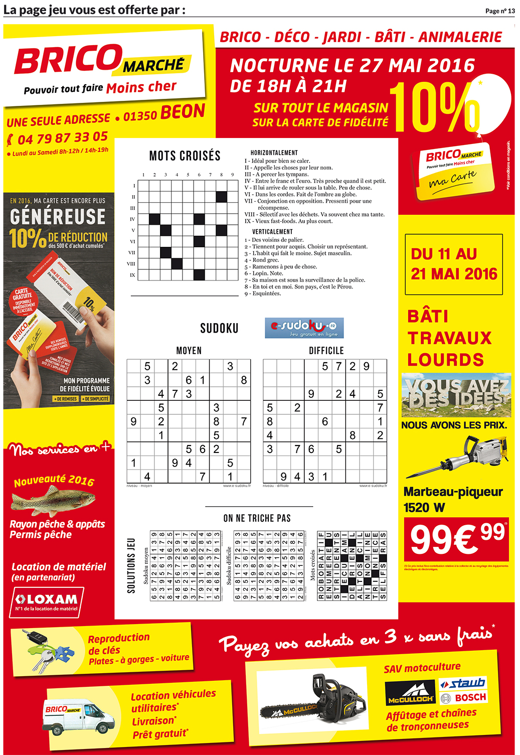 Page jeux brico béon ballad et vous