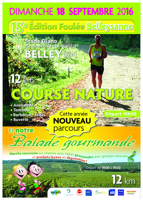 Affiche Foulée Belleysanne 2016 ballad et vous