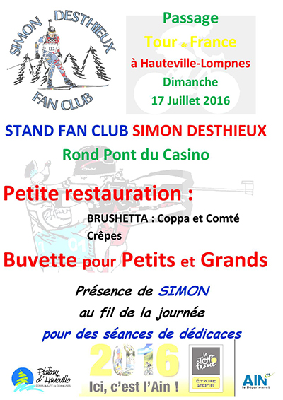 Annonce stand pour Tour de France 2016 ballad et vous