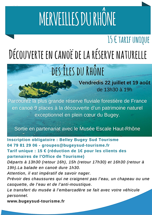 Découverte en canoë de la réserve naturelle des îles du Rhône ballad et vous