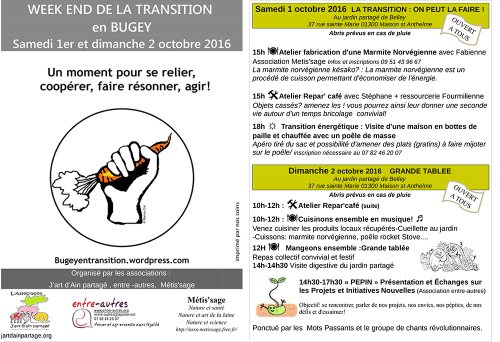 tract TRANSITION 2016 PRrogramme